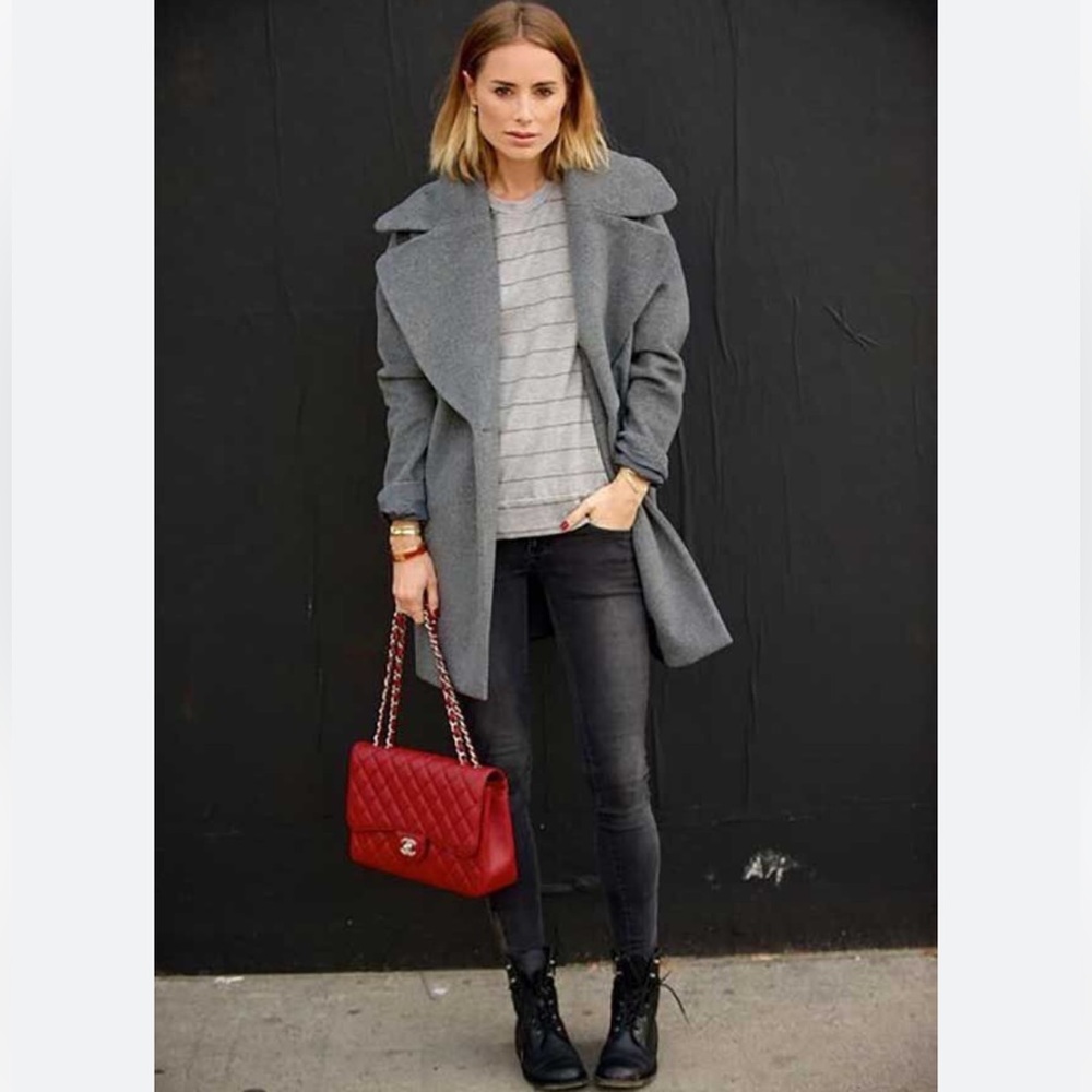 Anine Bing wool blend grey coat, size XS